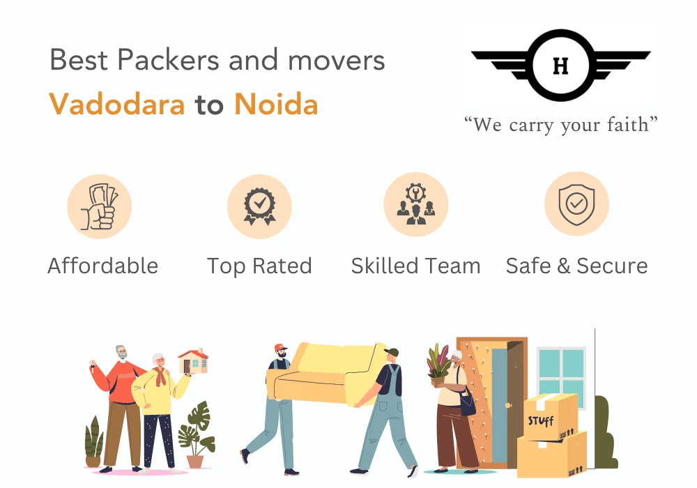 Packers and Movers Vadodara to Noida